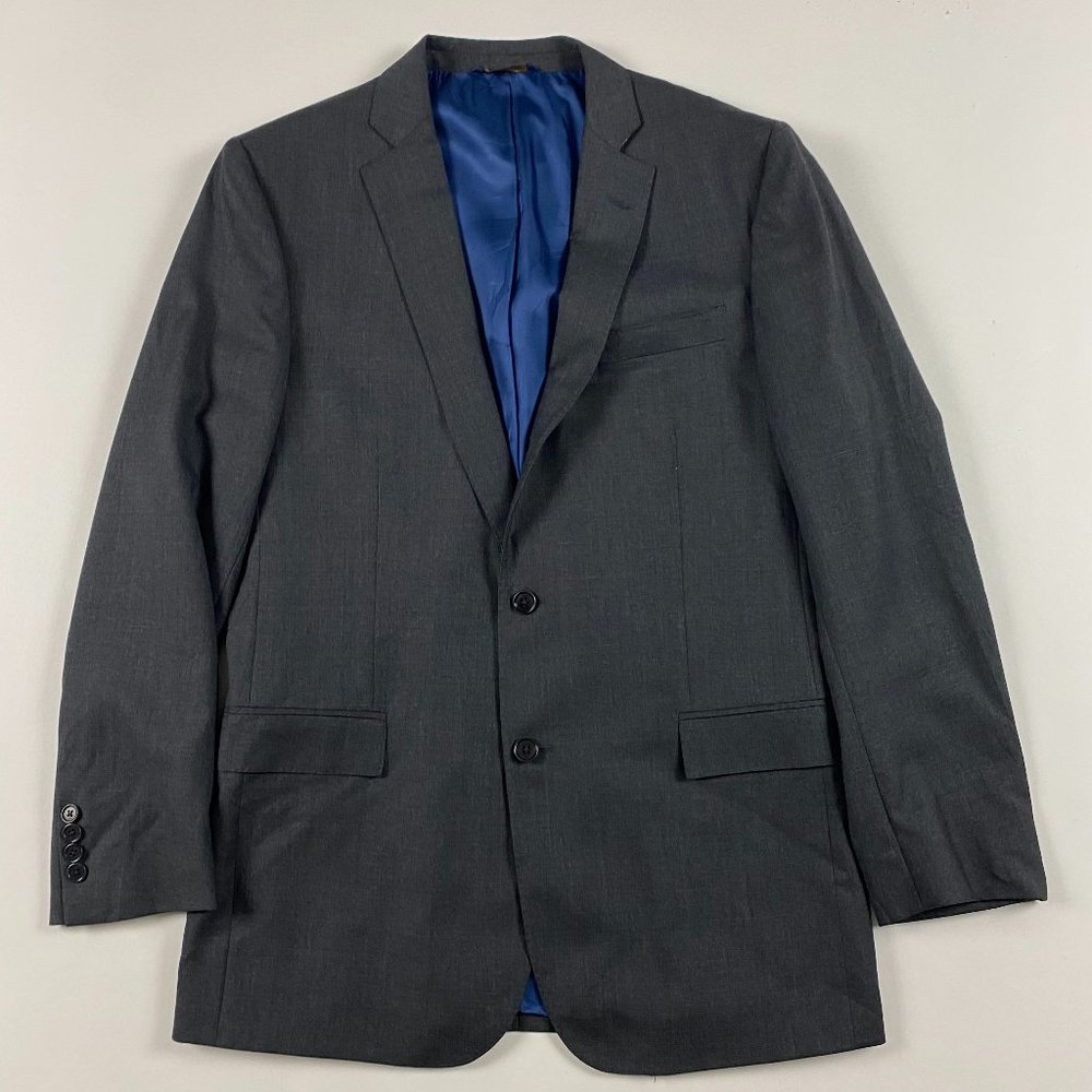 Brooks Brothers Regent Fit Blazer Sport Coat Men's 42L Fits 40 L Gray Barberis